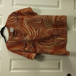 2X MAGGIE SWEET Swirl Pattern Blouse